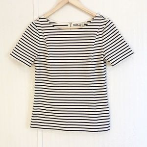 Banana Republic Navy Striped Top